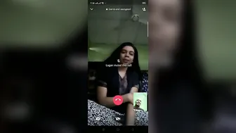 Horny Babe Stripping Completely Nude During Late Night Video Call