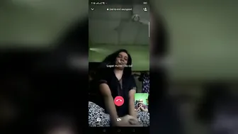Horny Babe Stripping Completely Nude During Late Night Video Call