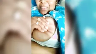 Horny Bhabhi Squeezing Her Milky Boobs For The Camera At Home