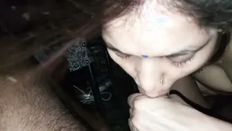 Pretty Village Bhabhi Giving Her Man A Skilled Wet Blowjob