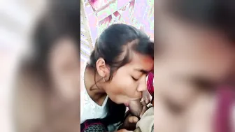 Cute Assamese College Babe Blowing Her Boyfriend At Home