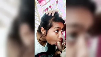Cute Assamese College Babe Blowing Her Boyfriend At Home