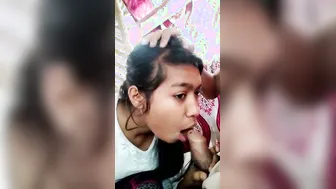 Cute Assamese College Babe Blowing Her Boyfriend At Home