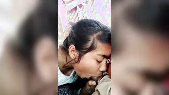 Cute Assamese College Babe Blowing Her Boyfriend At Home