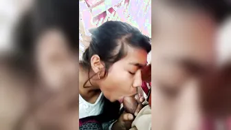Cute Assamese College Babe Blowing Her Boyfriend At Home
