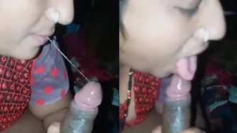 Indian Bhabhi Licking And Sucking His Dick Like A Lollipop
