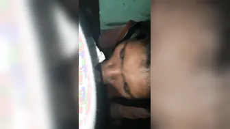 Village Tribal GF Sucking Her Boyfriend Off Camera