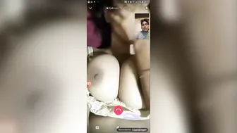 Beautiful Busty GF Showing Everything On Video Call