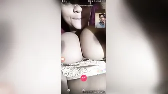Beautiful Busty GF Showing Everything On Video Call