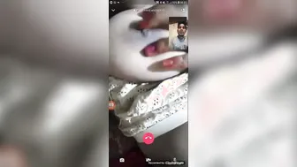Beautiful Busty GF Showing Everything On Video Call