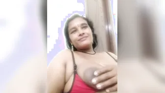 Bhabhi Teasing And Showing Off Her Massive Boobs On Live Camera