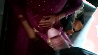 Village Wife Getting Her Mans Dick Rock Hard Before Fucking