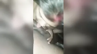 Cheating Wife Secretly Blowing Her Boyfriend Behind Hubby