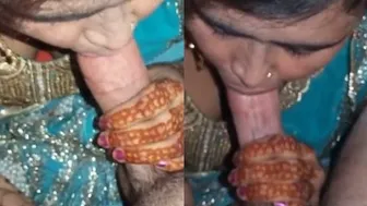 Newlywed Pakistani Bride Pleasing Husband On Their First Night