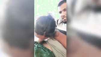 Village GF Working His Cock With Her Mouth At His Place