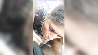 Telugu Wife Blowing Him In The Backseat During Road Trip Today