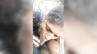 Telugu Wife Blowing Him In The Backseat During Road Trip Today