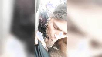 Telugu Wife Blowing Him In The Backseat During Road Trip Today