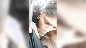Telugu Wife Blowing Him In The Backseat During Road Trip Today