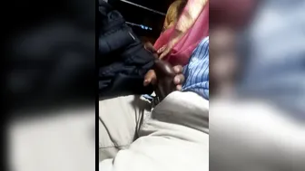 Indian Wife Sucking Him Off In The Back Of Moving Public Bus