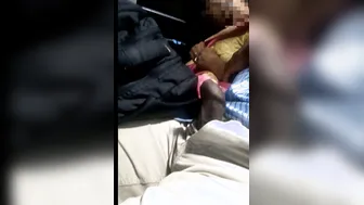 Indian Wife Sucking Him Off In The Back Of Moving Public Bus