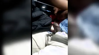 Indian Wife Sucking Him Off In The Back Of Moving Public Bus