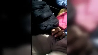 Indian Wife Sucking Him Off In The Back Of Moving Public Bus
