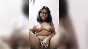 Chubby GF Fingering Herself Alone In Her Bedroom Today