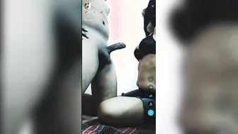 Young Couple Streaming Their Private Blowjob Session From Home