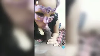 Young Couple Streaming Their Private Blowjob Session From Home