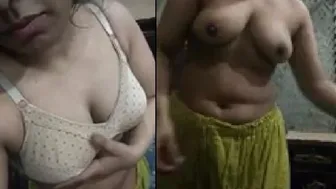 Horny Girl From Karachi Exposing Her Big Natural Tits Online