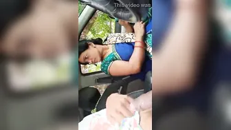 Village Maid Satisfying Boss In His Car After Housework