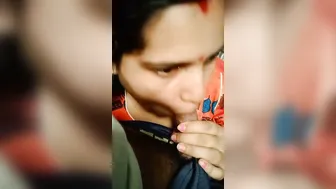 Beautiful Wife Choking On His Thick Cock In Front Of Camera