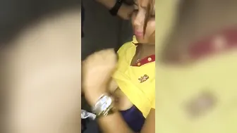 Slutty Babe Sucking Customer Dick For Money Caught On Mobile Cam