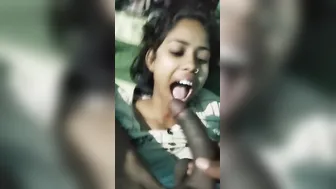 GF Sucking Him Off Real Good While He Films Everything