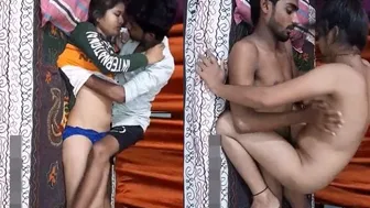 GF Riding Her Boyfriends Dick Hard In Private Bedroom