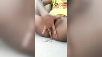 Cute GF Tasting Her Own Juices After Rubbing Wet Pussy