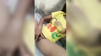 Cute GF Tasting Her Own Juices After Rubbing Wet Pussy