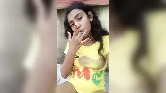 Cute GF Tasting Her Own Juices After Rubbing Wet Pussy