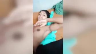 Shy Village Girl Fingering Her Hairy Pussy Alone In Her Room