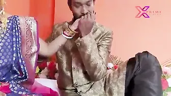 Newlywed Indian Couple Having Passionate Sex On Wedding Night