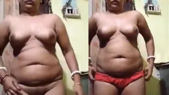Indian Housewife Stripping Naked Making Video For Her Husband