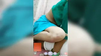 Slutty Maid Fucking Herself With Toys On Video Chat For Him