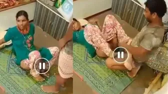 House Maid Riding The Servant Boy Hard In The Storage Room