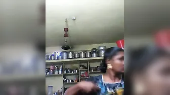 Telugu Housewife Teasing With Her Huge Tits During Video Call