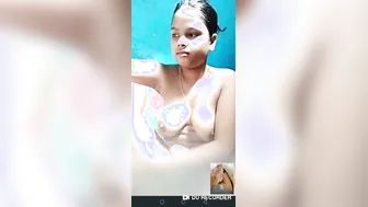 Chubby Babe Stripping Naked During Late Night Video Call Fun