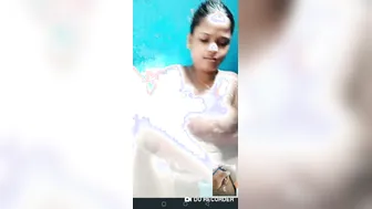 Chubby Babe Stripping Naked During Late Night Video Call Fun
