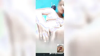 Chubby Babe Stripping Naked During Late Night Video Call Fun