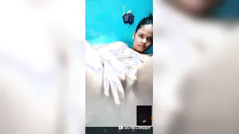 Chubby Babe Stripping Naked During Late Night Video Call Fun
