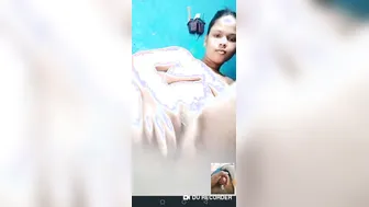 Chubby Babe Stripping Naked During Late Night Video Call Fun